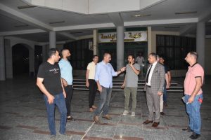 لجنة متابعة اجراءات السلامة في الجامعة العراقية في زيارة ميدانية لمباني الكليات